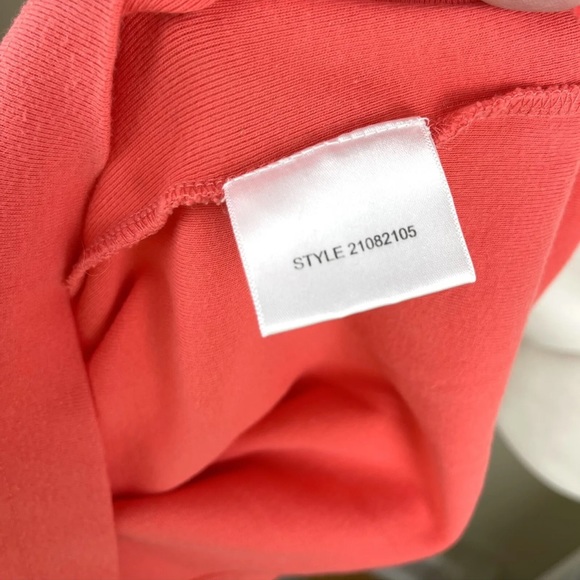 Tory Burch women collar button up T Shirt Top size XS Coral Color - Picture 7 of 8